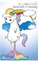 Rainbow Farts Unicorn Book of Journaling: 120-page Lined Writing Journal / Notebook to Use at School and Home - A Cute Gift for all Children, Girls and Boys (120 pages - 5.25x8 Inches / Blue