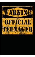 Warning Official Teenager