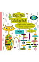 Retro Mod Coloring Book (Upgraded Paper Edition)
