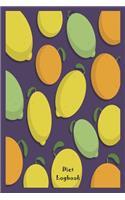Diet Logbook: Citrus Fruits Pattern Nutrition Diary Planner For Weight Loss