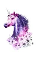 Enchanted Mystical Unicorn Notebook: Blank Lined Composition Notebook 75 Sheets / 150 Pages 7.5 x 9.25 inch