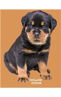 Rottweiler Notebook: 8.5 x 11 inch, wide ruled composition book, composition book for kids, 150 pages