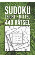 SUDOKU leicht - mittel 440 Rätsel