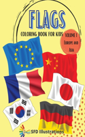 Flags Coloring Book for Kids