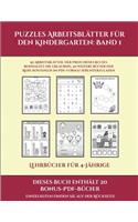 Lehrbücher für 4-Jährige (Puzzles Arbeitsblätter für den Kindergarten: Band 1): 50 Arbeitsblätter. Der Preis dieses Buches beinhaltet die Erlaubnis, 20 weitere Bücher der Reihe kostenlos im PDF-Format herunterzuladen(1 Lehrbücher Für 4-Jährige)
