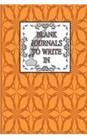 Blank Journals To Write In