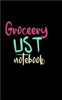 Grocery List Notebook
