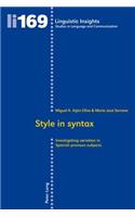 Style in Syntax