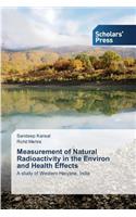 Measurement of Natural Radioactivity in the Environ and Health Effects