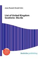 List of United Kingdom Locations