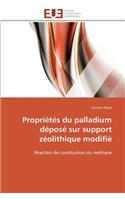 Propri?t?s Du Palladium D?pos? Sur Support Z?olithique Modifi?