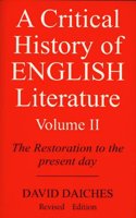 A critical History of English Literature vol-2