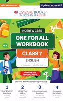 Oswaal NCERT & CBSE One for all Workbook | English | Class 7 | Updated as per NCF | MCQ's | VSA | SA | LA | For Latest Exam