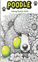 Poodle Coloring Book for Adults