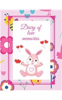 Diary of love memories: A diary in which you can write unusual stories from life. This cute notebook can also be used as a love book. Notebook for gifts: Valentine's Day, S