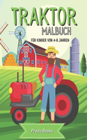 Traktor Malbuch für Kinder von 4-8 Jahren