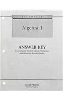 Pacemaker Algebra One Answer Key Second Edition 2001c