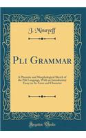 Pali Grammar: A Phonetic and Morphological Sketch of the Pali Language, with an Introductory Essay on Its Form and Character (Classic Reprint)