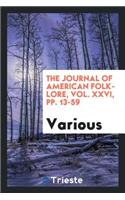 The Journal of American Folk-Lore