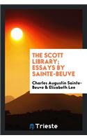 Essays by Sainte-Beuve