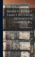 Bennett-bennet Family Records, Monmouth County, N.j