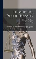 Le Fonti Del Diritto Romano