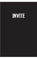 Invite: Simple Blank Lined Notebook Journal