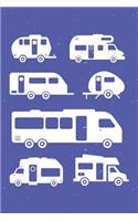 RV Silhouettes: 6x9 Inch Graph Paper Notebook, 120 pages