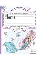 Draw & Write Story Journal, Primary Composition Book, Grades K-2