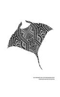 Polynesian Art Pattern Manta Ray Hawaiian Maori Notebook