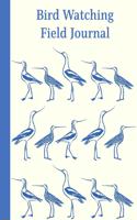 Bird Watching Field Journal: Compact Sketchbook and Diary in Blue