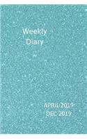 Weekly Diary April 2019-Dec 2019: 6x9 week to a page planner with notes & to do list each week. Extra notes pages included. Perfect for self-employed, business, shift workers & as ch