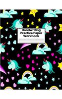 Handwriting Practice Paper Workbook