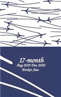 17-month Aug 2019-Dec 2020 Pocket Size 5x8