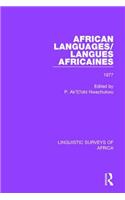 African Languages/Langues Africaines