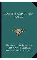 Sonnets and Other Poems