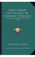 Saint Gabriel Of Our Lady Of Sorrows, Passionist