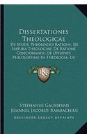 Dissertationes Theologicae