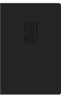 KJV, Reference Bible, Compact, Large Print, Imitation Leather, Black, Red Letter Edition