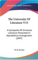 The University Of Literature V15