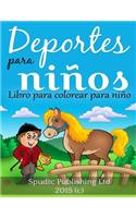 Deportes para niños: Libro para colorear para niños