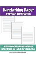 Handwriting Paper: Portrait Orientation(2 Handwriting Paper)