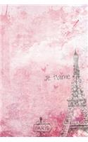Paris Notebook: Blank (unlined) Lined Journal, 120 Pages, 6 x 9, gift for women, Soft Cover (paris), Matte Finish