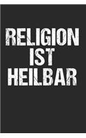 Religion ist Heilbar: 120 Pages 6 'x 9' -Dot Graph Paper Journal Manuscript - Planner - Scratchbook - Diary