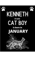KENNETHa cute cat boy is born in January