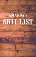 Amanda's Shit List: Dot Bullet Wood Notebook/Journal