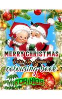 Merry Christmas Color by Numbers Coloring Book for Kids: a beautiful colouring book with Christmas Coloring for Children, boy, girls, kids Ages 2-4,3-5,4-8