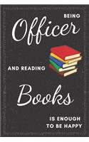 Officer & Reading Books Notebook