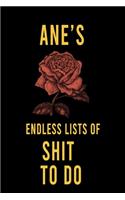 Ane's Endless Lists of Shit to do