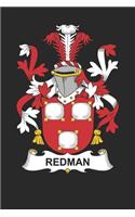 Redman: Redman Coat of Arms and Family Crest Notebook Journal (6 x 9 - 100 pages)